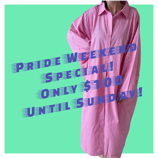 Shirt Kaftan - Pink Midi