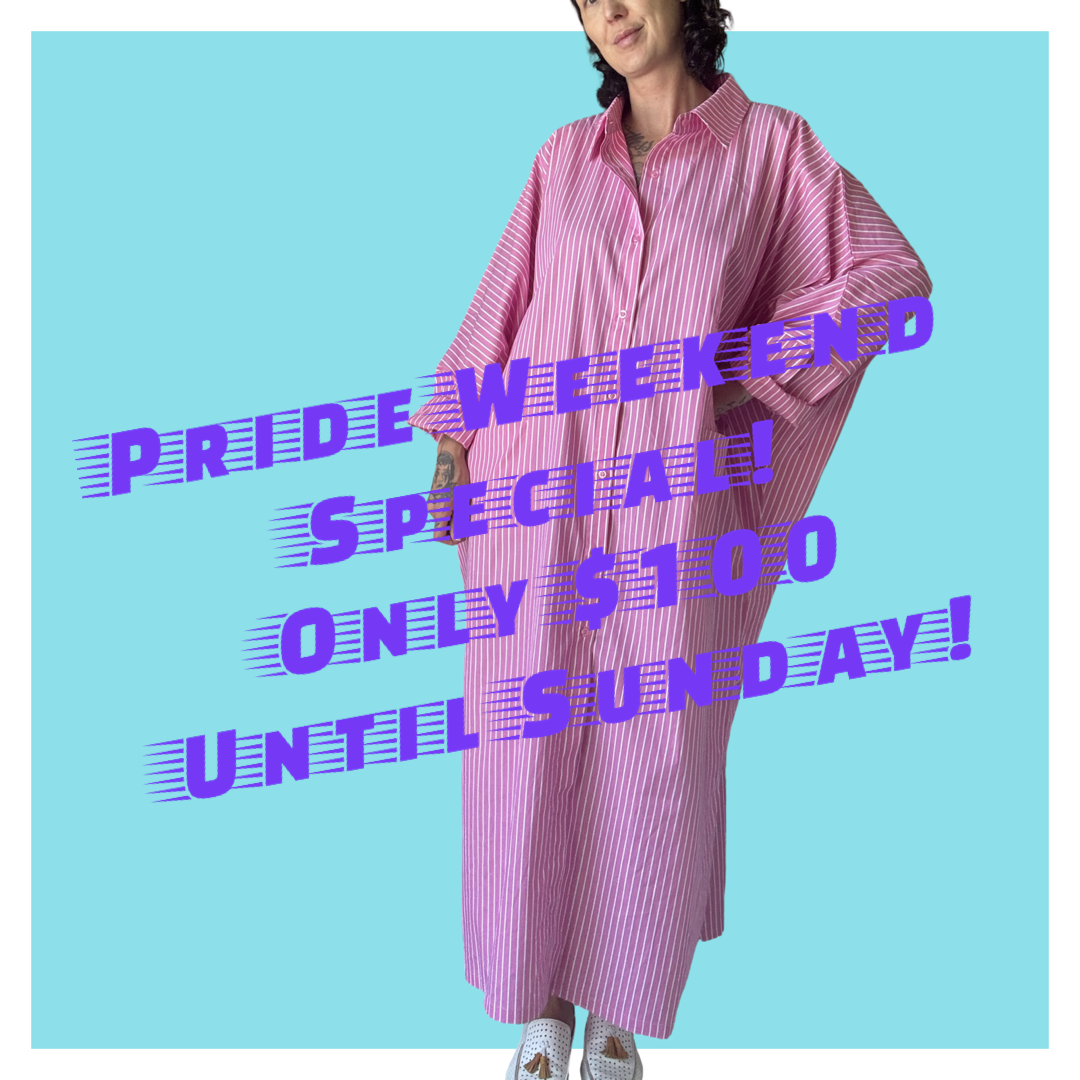 Shirt Kaftan- Pink Maxi