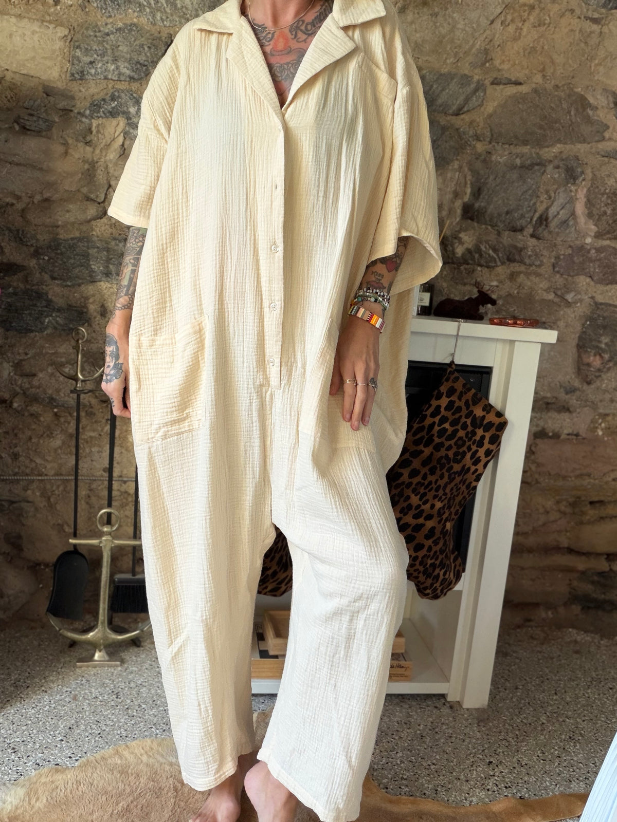 GAUZE SACK SUIT - SIZE ONE
