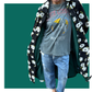 Kaftan Coat - Black Floral Midi PRESALE
