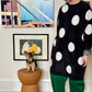 Oversized Fuzzy Dot Sweater