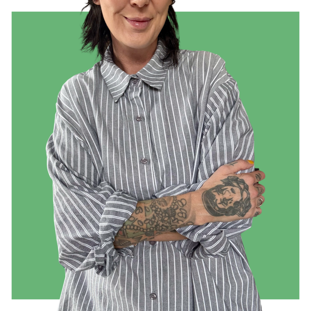 Don’t Touch Me Dress - Multi Stripe