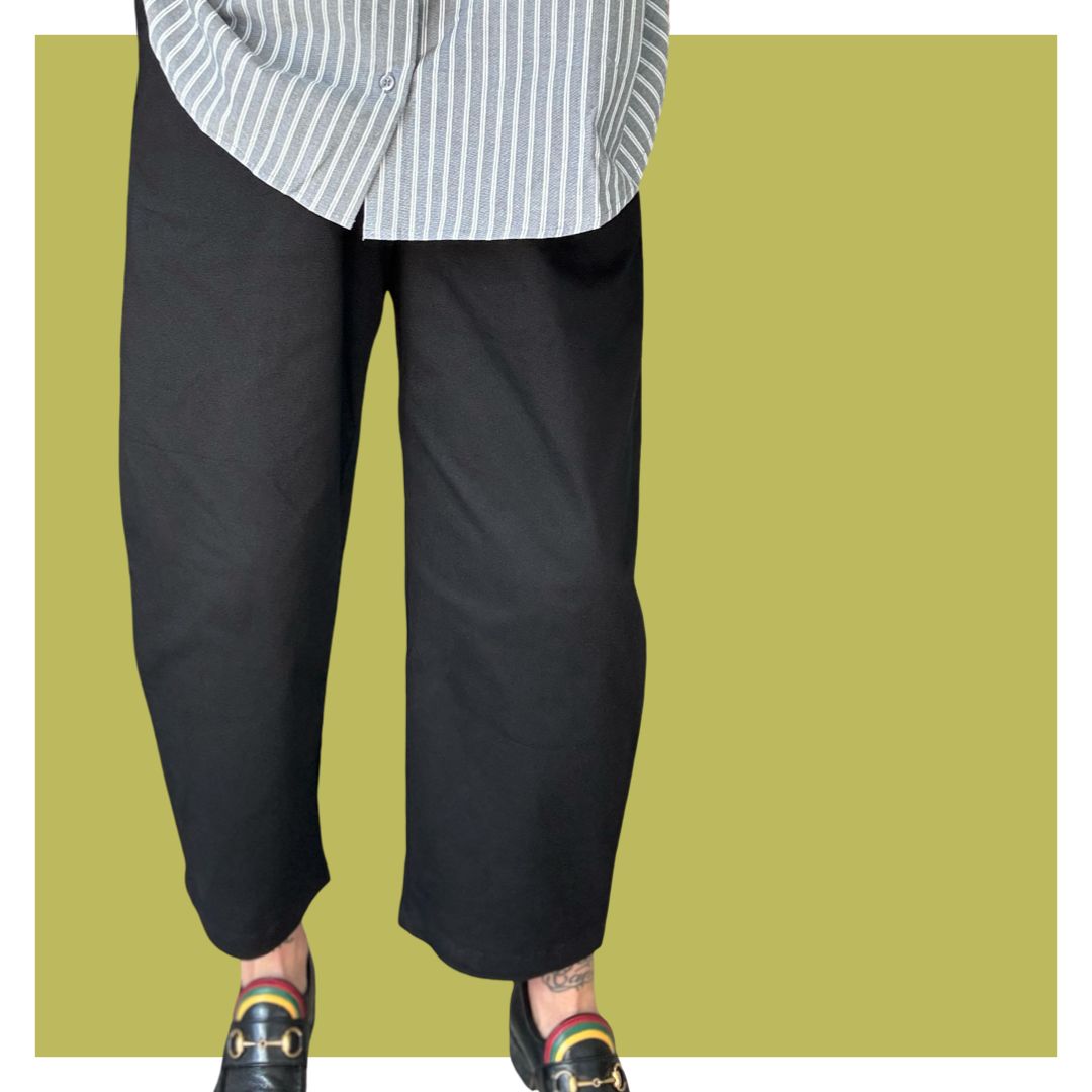 Barrel Pants - Black Stretch