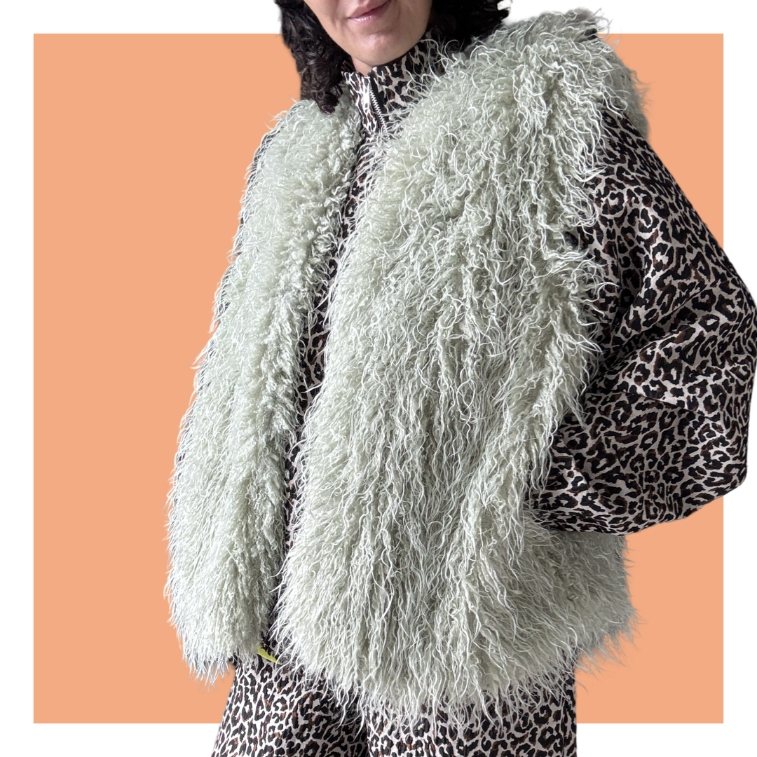 Fuzzy Vest - Mint