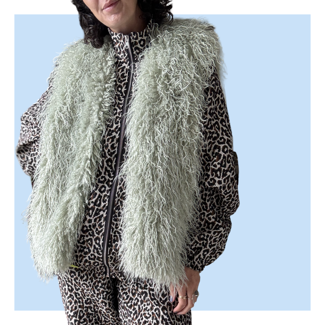 Leopard Jacquard Track Jacket