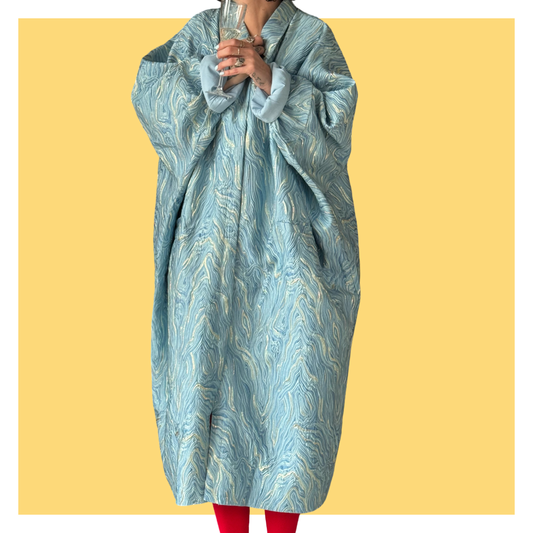 Holiday Kaftan - Long Blue