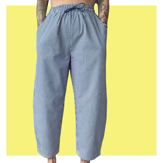 Barrel Pants - Blue Railroad