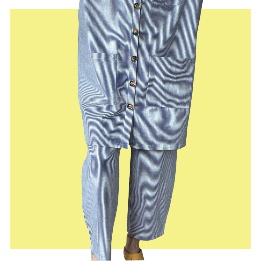 Barrel Pants - Blue Railroad