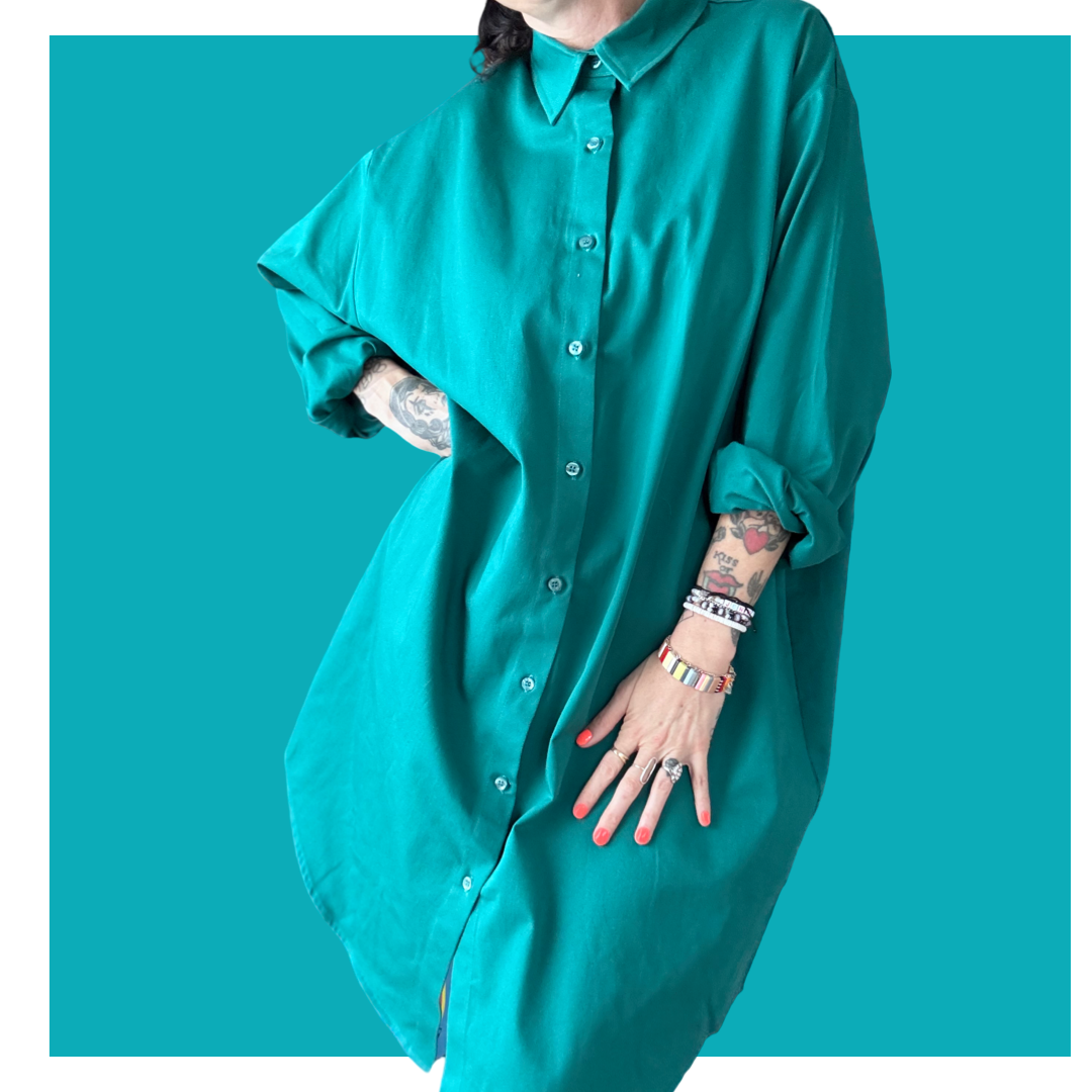 Don’t Touch Me Dress - Teal