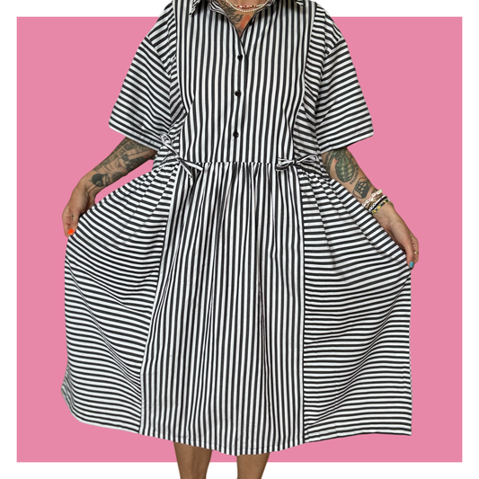 House Dress - Black Stripe
