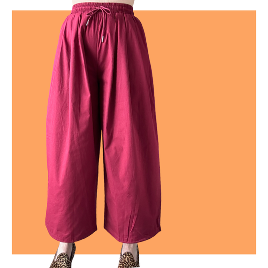 Balloon Pants - Burgundy