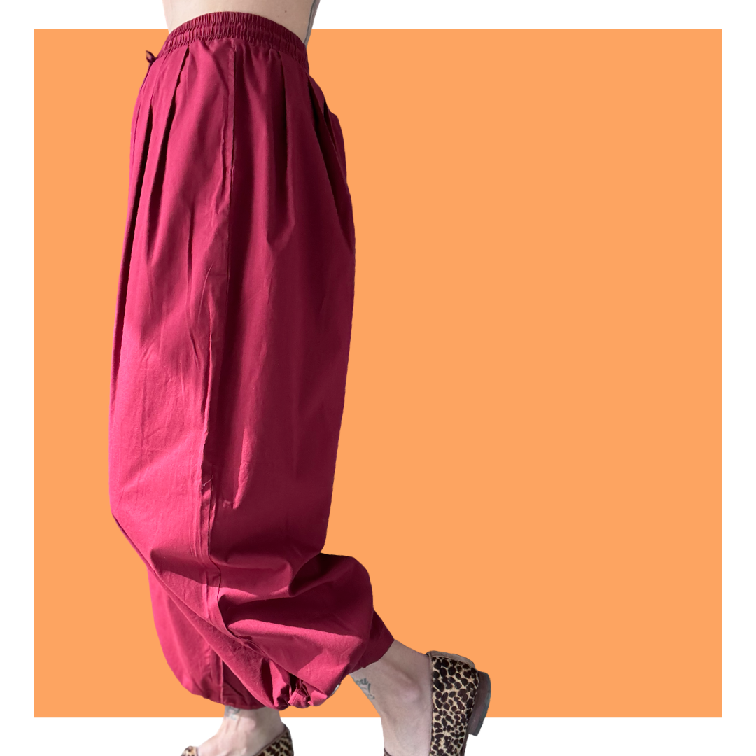 Balloon Pants - Burgundy