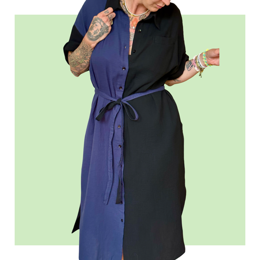 Lee Dress Navy - Long Length