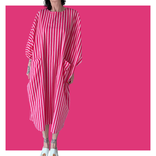 Roper Kaftan - Pink Midi