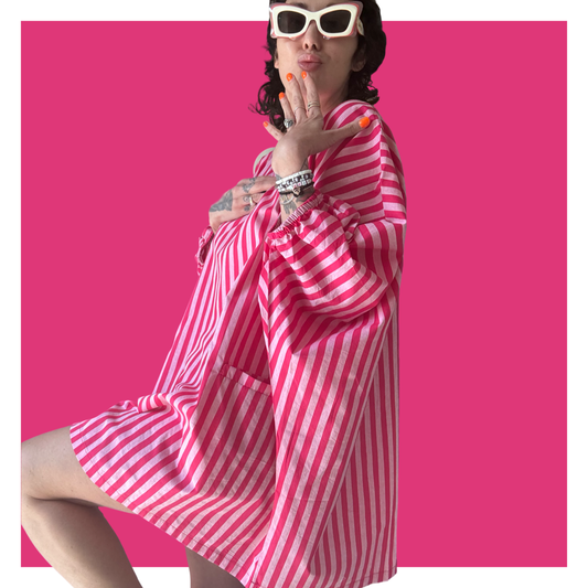 Roper Kaftan - Pink Short