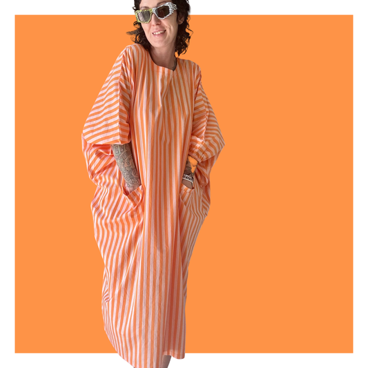 Roper Kaftan - Orange Midi