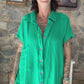GREEN SACK SUIT - SIZE ZERO / UP TO 14