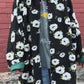 Kaftan Coat - Black Floral Midi PRESALE