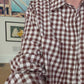 Barrel Pants - Brown Gingham