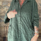 GREEN DOT KAFTAN - O/S MIDI
