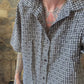 BLACK TEXTURED SHIRT - XL