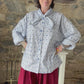 Bow Shirt - Blue Stripe