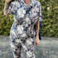 Cinch Waist Jumpsuit - Floral